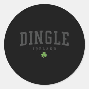 Sticker Rond Dingle Irlande C Grey