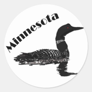 Sticker Rond Dingue du Minnesota