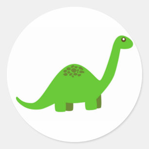 Sticker rond Dinosaur