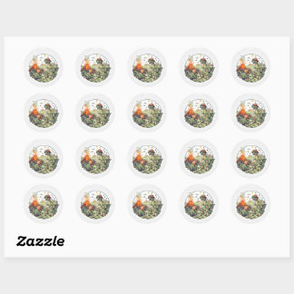 Sticker Rond Dinosaures