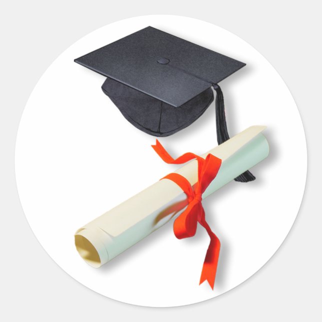 Sticker Rond Diplôme (Devant)