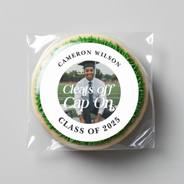 Sticker Rond Diplôme d'athlète personnalisé (Athlete Graduation Stickers)