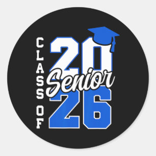 Sticker Rond Diplômé de 2026 Senior 2026 Retour à l'école 2025 