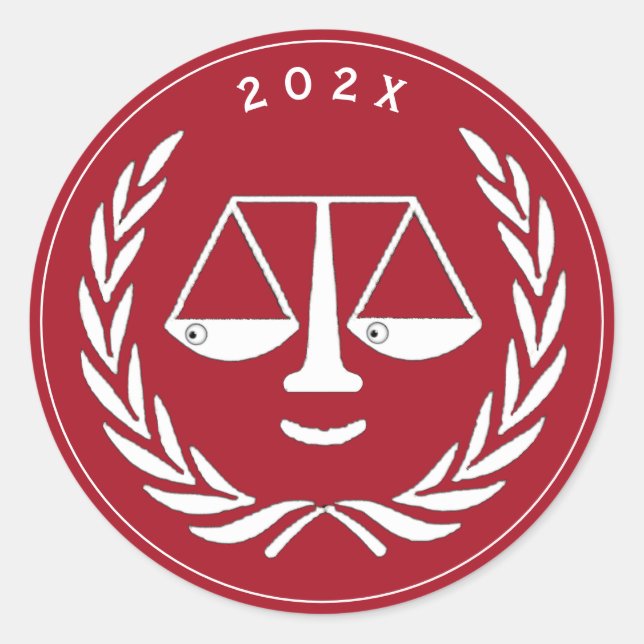 Sticker Rond Diplôme de l'École de droit des avocats 2025 (Devant)