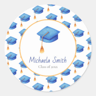Sticker Rond Diplôme d'études unique Diplôme personnalisé