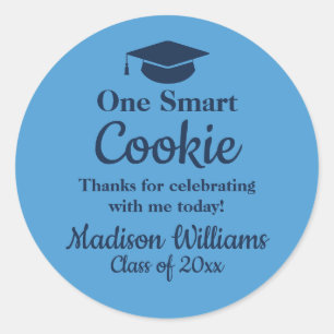 Sticker Rond Diplôme Un Smart Cookie À emporter Grad Treat Favo