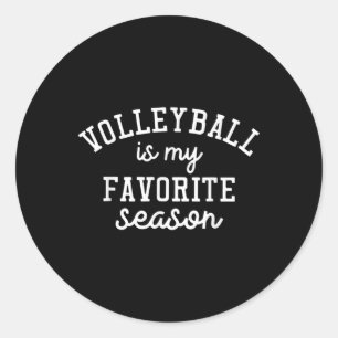 Sticker Rond Dire pour les amateurs de sport Volleyball est mon