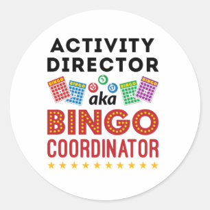 Sticker Rond Directeur d'activité aka Coordonnateur de bingo