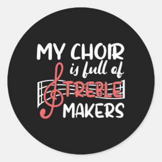 Sticker Rond Directeur de chorale