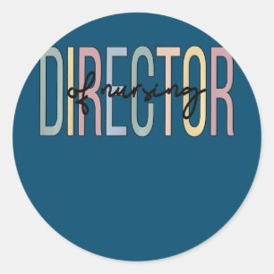 Sticker Rond Directeur Des Soins Infirmiers Boho Directeur Infi