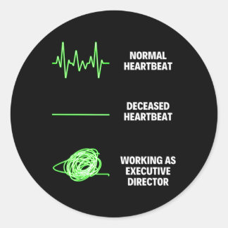 Sticker Rond Directeur exécutif Emplois Assistant administratif