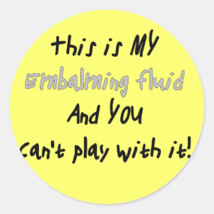 Sticker Rond Directeur funéraire / Morticician Funny Gifts