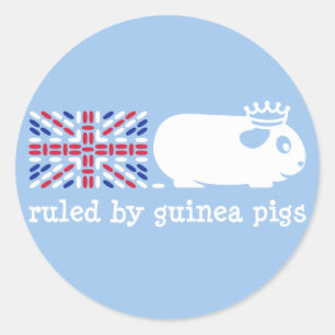 Sticker Rond Dirigé par les Cochons de Guinée
