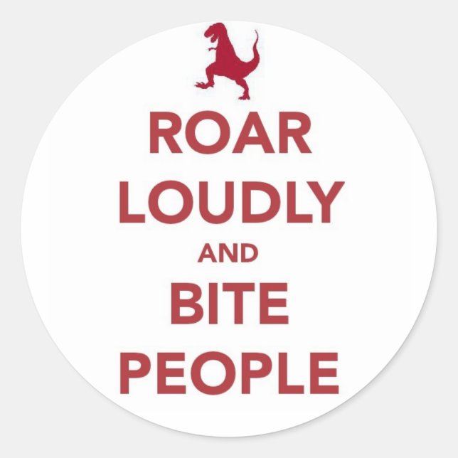 Sticker Rond Dis-le fort (Devant)