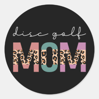 Sticker Rond Disc Golf Mom Funny Golf Golfing Lovers Gift Mom L