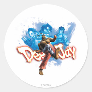 Sticker Rond Disc-jockey 2