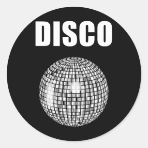 Sticker Rond Disco Ball Pour Les Amateurs De Musique Funky Soul