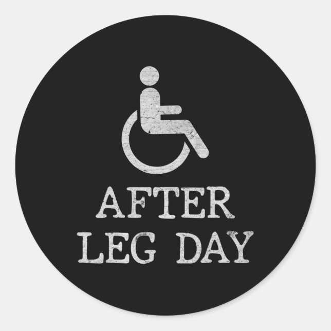 Sticker Rond Discours amusants pour les utilisateurs de fauteui (Devant)