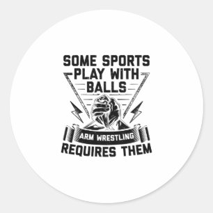 Sticker Rond Discours de lutte contre les bras   Entraînement s