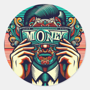 Sticker Rond Discussions financières