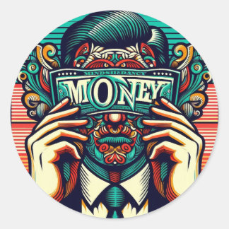 Sticker Rond Discussions financières