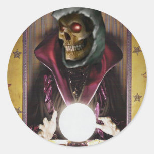 Sticker Rond Diseur de bonne aventure