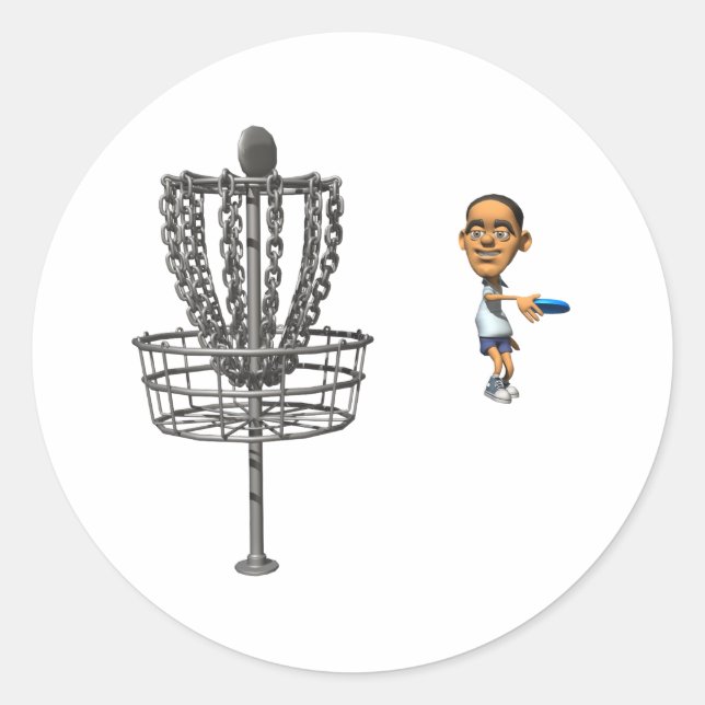 Sticker Rond Disk Golf (Devant)