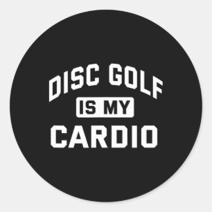 Sticker Rond Disque de rétro drôle et golf à disque ultime Fris