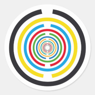 Sticker Rond Disque de vitalité Lakhovsky, antenne Tesla MWO, s