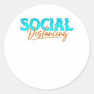 Sticker Rond Distances sociales