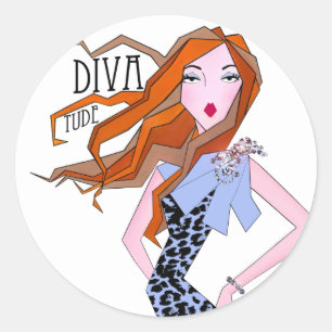 Sticker Rond "DIVAtude"