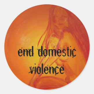 Sticker Rond divinités, mettre fin à la violence domestique