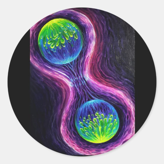 Sticker Rond Diviser les cellules (Devant)
