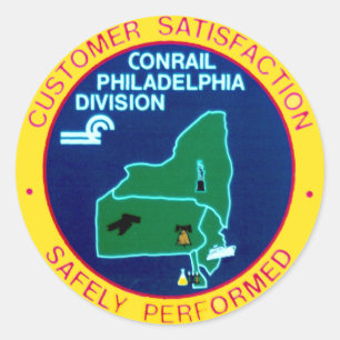 Sticker Rond Division de Conrail Philadelphie