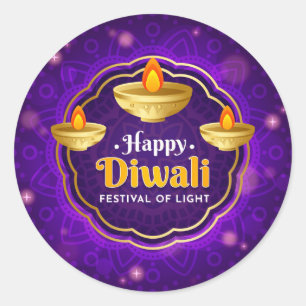 Sticker Rond Diwali