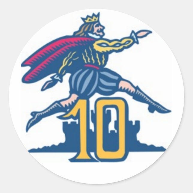 Sticker Rond Dix seigneurs à l'aube (Devant)