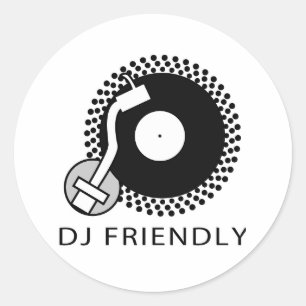 STICKER ROND DJ