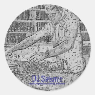 Sticker Rond DJ Seismic- Makin Music !