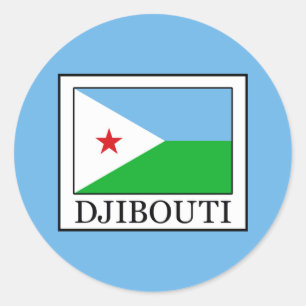 Sticker Rond Djibouti