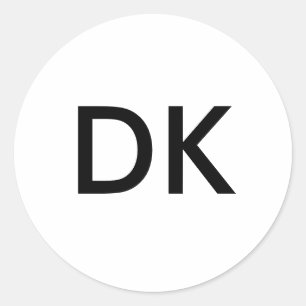 STICKER ROND DK