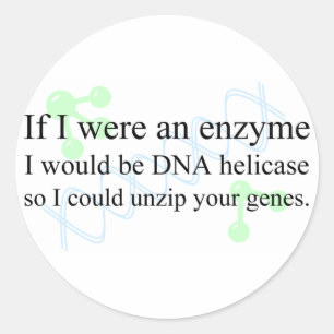 Sticker Rond "DNA Helicase"