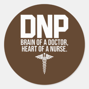 Sticker Rond DNP Médecin de la pratique en soins infirmiers Cer