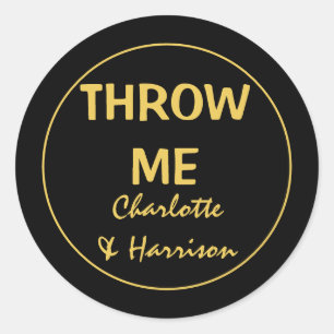 Sticker Rond do-it-yourself Confetti Mariage personnalisé