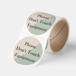 Sticker Rond Do Not Touch Equipment Professional Boundary