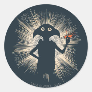Sticker Rond Dobby jette un sort