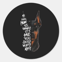 Doberman Chien Dit Un Cadeau Sans Dommage
