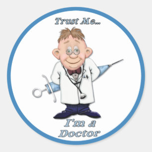 Sticker Rond Doc Faites-moi confiance