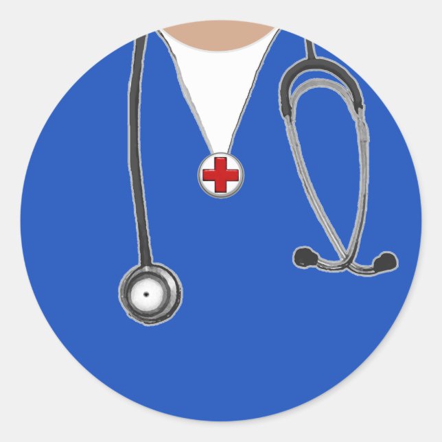 Sticker Rond Docteur (Devant)