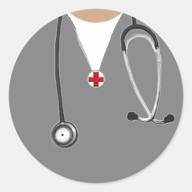 Sticker Rond Docteur (Devant)