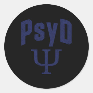 Sticker Rond Docteur En Psychologie Psychologie Psychologue Étu